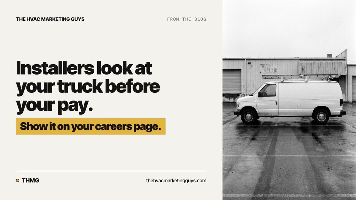 What an installer looks for on your careers page besides the pay